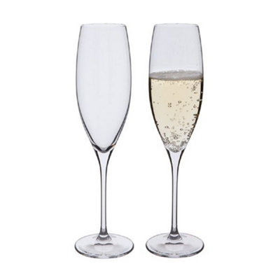 Champagne Glasses: 2 X 23.5Cl Dartington Crystal Wine Master Champagne Glasses from B&Q