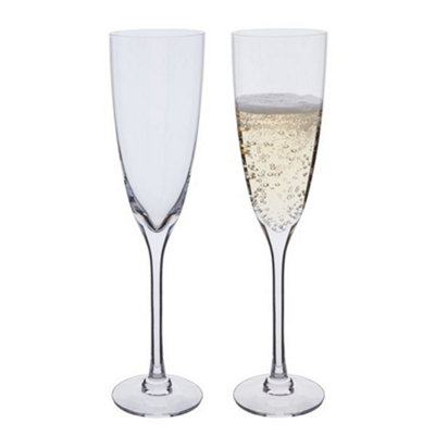 Champagne Flutes: 2 X Dartington Crystal Rachel Champagne FlutesGlass from B&Q