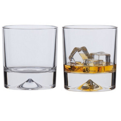 Whisky Glasses: 2 X 28.5Cl Dartington Crystal Dimple Whisky Glasses from B&Q