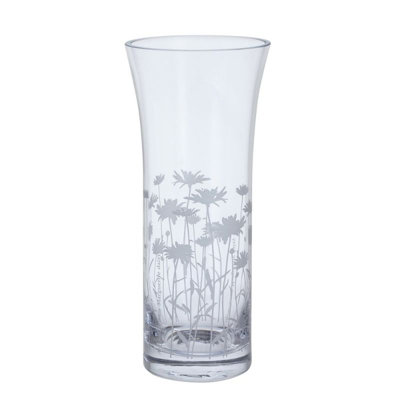Vase: 1 X Dartington Crystal Bloom Trumpet Marguerite Vase from B&Q