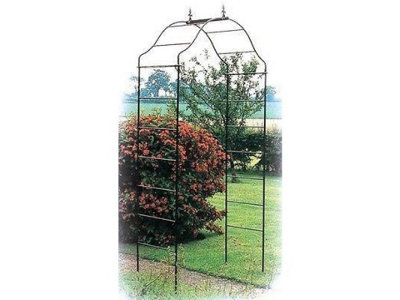 Poppy Forge Arcadia ArchGarden ArchwaySolid SteelL48.3 X W91.4 X H213.4 CmPowder Coated Black from B&Q