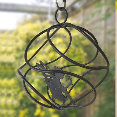 Poppy Forge Fairy Catcher With Sitting FairyHanging OrnamentSolid SteelL27.9 X W27.9 X H27 CmBare Metal/ready To Rust from B&Q