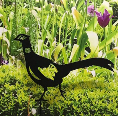 Poppy Forge PheasantSteelW41.9 X H33 CmPowder Coated Black from B&Q
