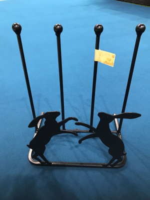 Poppy Forge 2 Pair Boot RackBoxing HaresSteelL30.4 X W38 X H48.3 CmBlack from B&Q