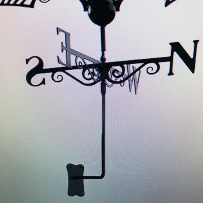 Poppy Forge Boxing Hares WeathervaneSteelW65 X H88 CmPowder Coated Black from B&Q