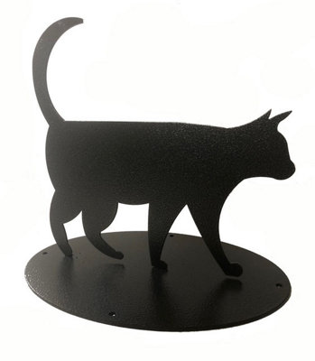 Poppy Forge Cat Boot Scraper SilhouetteSteelL23.5 X W34.9 X H31.1 CmBlack from B&Q