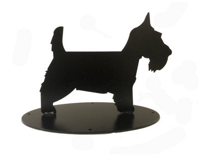 Poppy Forge Scottie Dog Boot Scraper SilhouetteSteelL23.5 X W34.9 X H26 CmBlack from B&Q