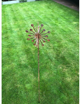 Poppy Forge 4Ft 3D Allium Plant Pin (2 Parts) Bare Metal/ready To Rust (Pack Of 3)SteelH122 Cm from B&Q