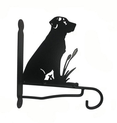 Poppy Forge Labrador Feature BracketSteelW30.5 X H33 CmBlack from B&Q