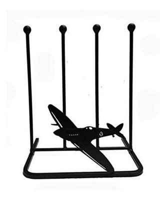 Poppy Forge 2 Pair Boot RackSpitfireSteelL29 X W39 X H48 CmBlack from B&Q
