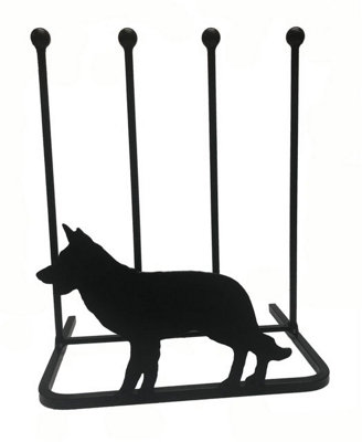 Poppy Forge 2 Pair Boot RackAlsatianSteelL29 X W39 X H48 CmBlack from B&Q