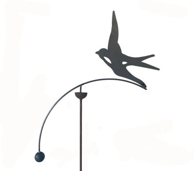 Poppy Forge Swallow Wind Rocker Single Bare Metal/ready To RustSteelL66 X W54 X H148.5 Cm from B&Q