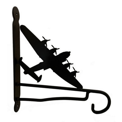 Poppy Forge Lancaster Bomber Feature BracketSteelBlack from B&Q