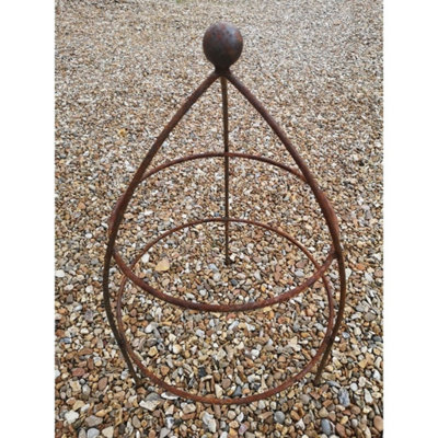 Poppy Forge Chelsea Range Gothic Cloche Plant SupportL30.8 X W30.8 X H78.7 CmBare Metal/ready To Rust from B&Q