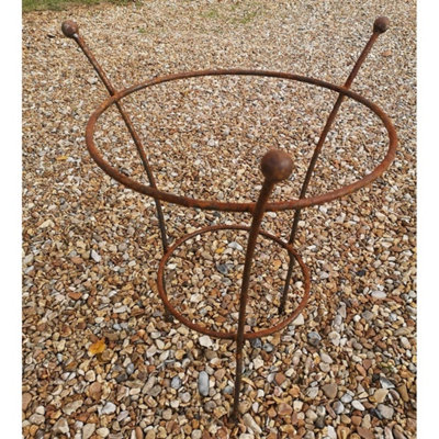 Poppy Forge Chelsea Range (Small) Peony Plant SupportL43.2 X W43.2 X H64.7 CmBare Metal/ready To Rust from B&Q