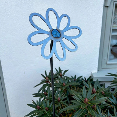 Poppy Forge 1 Feet Flowering Daisy Plant Pin (Pack Of 3)Bare Metal/ready To Rust from B&Q