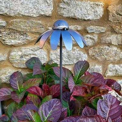 Poppy Forge 1 Feet Cone Flower Plant Pin (Pack Of 3)Bare Metal/ready To Rust from B&Q