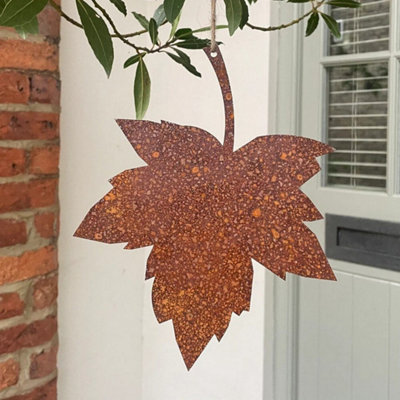 Poppy Forge Falling Leaves With No TextBare Metal/ready To RustW20 X H25 Cm from B&Q