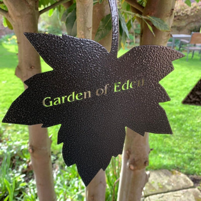 Poppy Forge Falling LeavesGarden Of EdenW20 X H25 CmBlack from B&Q