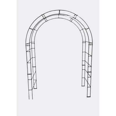 Poppy Forge Paris Arch (Including Ground Spikes)Bare Metal/ready To RustL175 X W53 X H242 Cm from B&Q