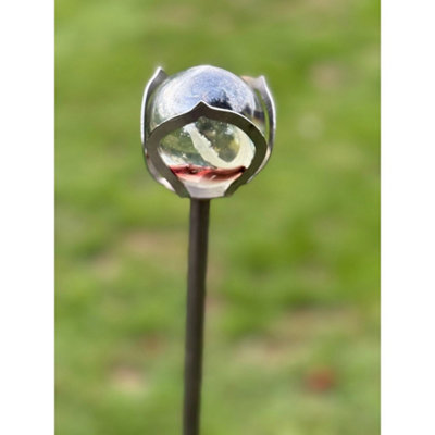 Poppy Forge 5 Feet 42mm Bowl Marble Pin Garden Art (Pack Of 3)Bare Metal/ready To Rust from B&Q