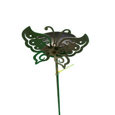 Poppy Forge 4 Feet Bowl Plant Pin Garden Art With Dragonfly (Pack Of 3)Bare Metal/ready To Rust from B&Q
