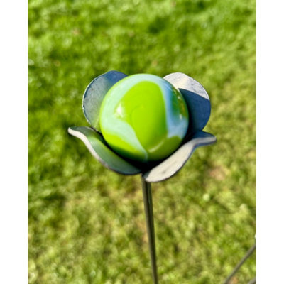 Poppy Forge 3 Feet Rose Marble Pin Garden Art (Pack Of 3)Bare Metal/ready To Rust from B&Q