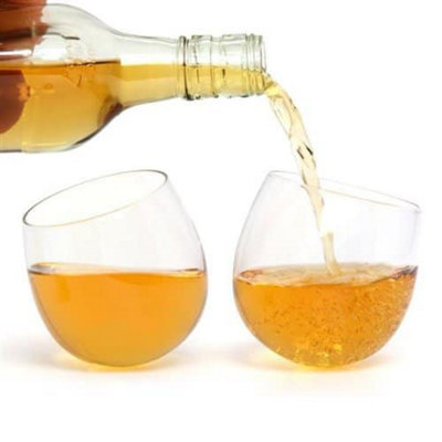 CKB LTD Whiskey Rockers Novelty Rocking GlassesSet Of 2 from B&Q