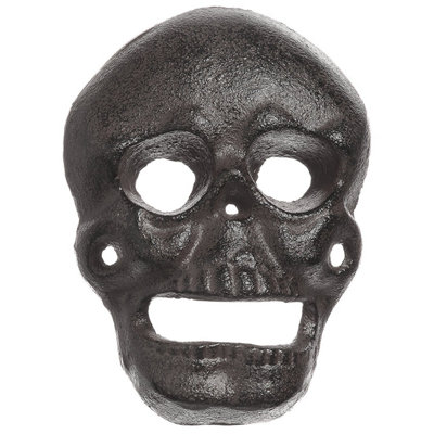 Ckb Ltd Cast Iron Wall Mountable Skull Bottle Opener from B&Q