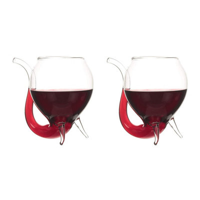 CKB LTD Wine Port Sippers Sipping Glasses Pack Of 2 Large Size 250Ml Glassware Gift Set from B&Q