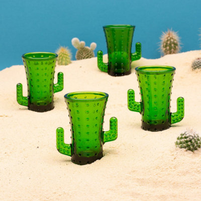 CKB LTD Bar Bespoke Cactus Shot Glasses 4 Pack from B&Q