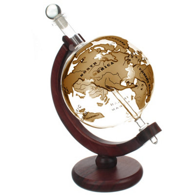 Original Products Bar Originale Gold Ship Globe Decanter 750Ml from B&Q