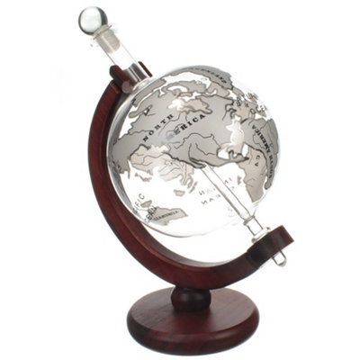 Original Products Bar Originale Silver Plane Globe Decanter 750Ml from B&Q