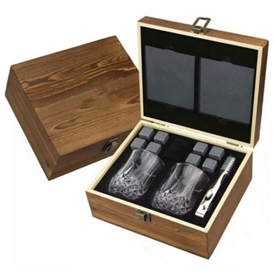 Original Products Bar Originale Whisky Glasses And Stones Set from B&Q