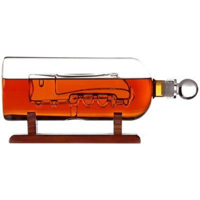 Bar Originale Unisex Clear Train Glass Decanter 750Ml - Image 3