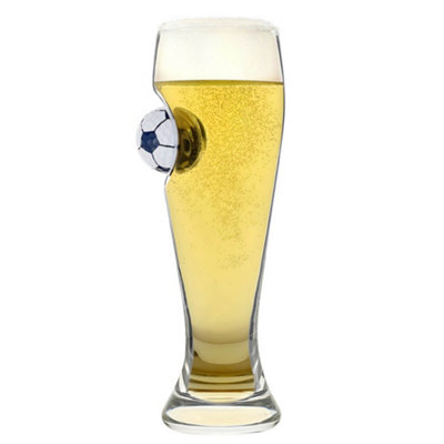 Original Products Bar Bespoke Football Pilsner Glass 400MlClear from B&Q
