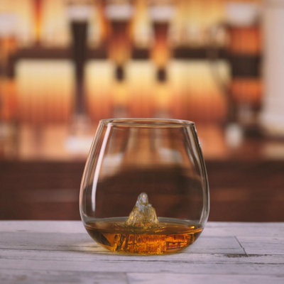 CKB Ltd Bar Bespoke Frosted Finish Mountain In A 550Ml Whiskey Spirit Glass from B&Q
