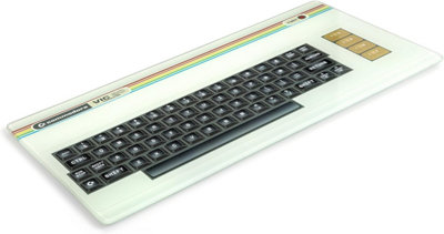 Ckb Ltd Computer Retro Vic20 Keyboard Old School Glass Chopping Board Kitchen Worktop Saver from B&Q
