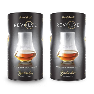 Original Products Final Touch Set Of 2 Revolve Roll & Spin Spirits Glass from B&Q