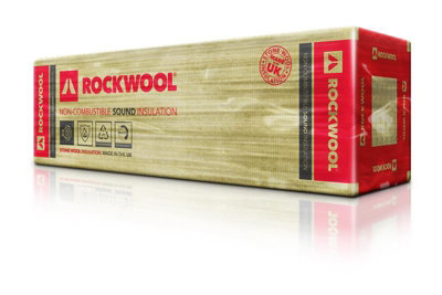 Rockwool Sound Insulation Slab Pack 1200 X 600 X 100 mm 4.32M2 from B&Q