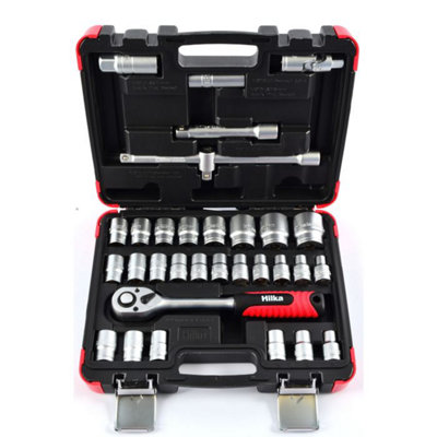 B&Q -  32 Pce 1/2" Drive Socket Set Metric