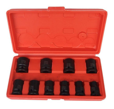 1/2" Impact Socket Set Metric 10 Pce Hilka from B&Q