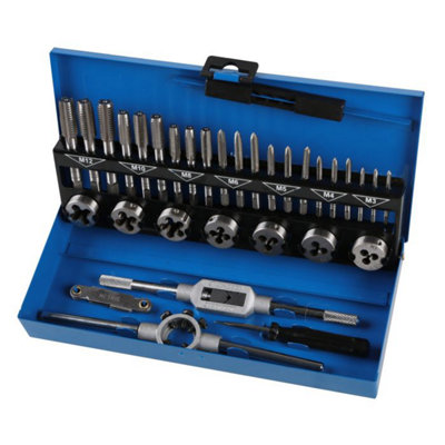 Hilka 32 Pce Tap & Die Set Metric - Tools