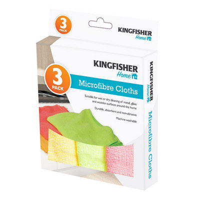 B&Q -  Microfibre Cloths 3Pk