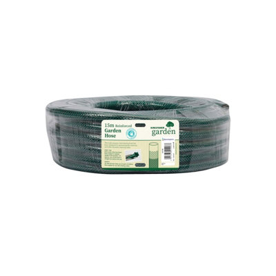 Kingfisher 15M Garden Hose Pipe Reinforced 3 Layer Braided E415X from B&Q