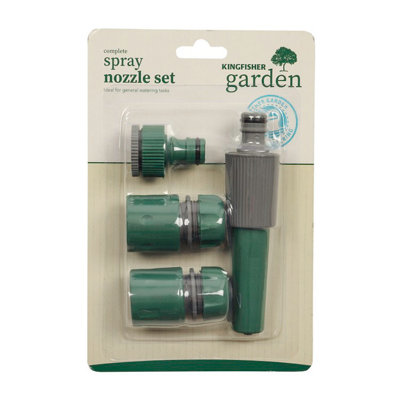 Kingfisher Complete Garden Hosepipe Compatable Spray Nozzle Connector Set - Image 4