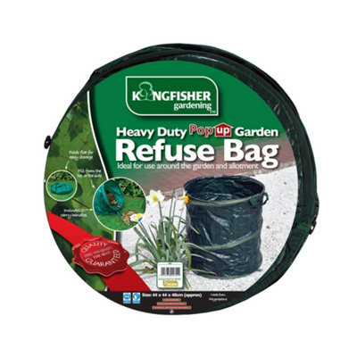 Kingfisher Spring Pop Up Garden Tidy Leaf Waste Refuse Grass Cuttings Bag Bucket from B&Q