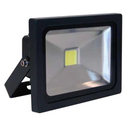 Smartwares 20.002.68 20W Black Slimline Led Outdoor Security Floodlight from B&Q