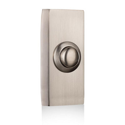 Byron Dbw-21025 Wired Door Bell Push Nickel 2204Bn from B&Q