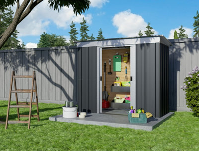 Yardmaster Emerald Pent Metal Shed 64Apz